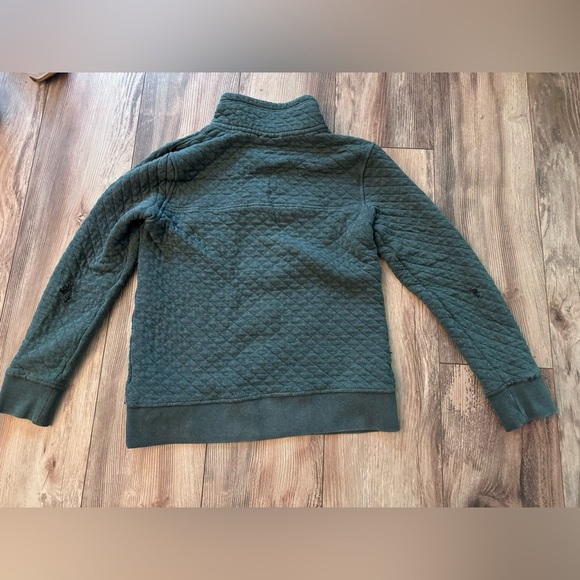 Patagonia Sweater Womens Size XS Green Organic Cotton Quilted Snap T Pullover - Picture 10 of 10